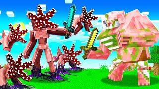 100 DEMODOG ARMY vs MINECRAFT MUTANT CREATURES