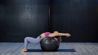 PILATES mit BIG BALL ADVANCED Level  Pilates zu Hause zum Abnehmen