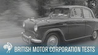 British Car Trials on The Autobahn Tests Such As These  British Pathé