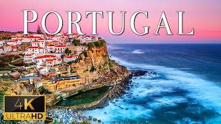 FLYING OVER PORTUGAL 4K UHD - Soothing Music With Stunning Beautiful Natural Film For Relaxation