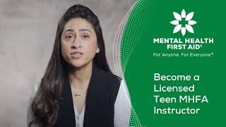 Become a Licensed Teen MHFA Instructor