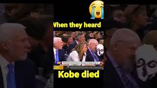 terifying sad reaction when kobe died  We miss you black mamba #shorts #kobebryant