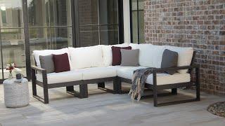 POLYWOOD® EDGE 5-Piece Modular Deep Seating Set - PWS522-2