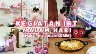 KEGIATAN IRT DI MALAM HARI DAN DI AJAK SUAMI MAKAN MAKANAN KOREA