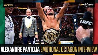 Alexandre Pantoja gives an incredibly emotional interview after becoming UFC Flyweight Champion