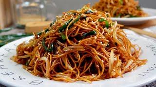 Super Easy Authentic Hong Kong Style Chow Mein Recipe 豉油皇炒面 Cantonese Soy Sauce Fried Noodles