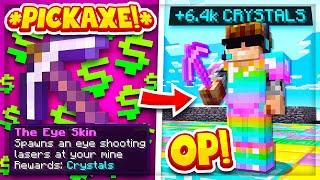 Getting MAX LEVEL “THE EYE” PICKAXE SKIN in MINECRAFT PRISONS?  Minecraft OP PRISON