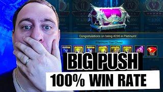 BIG PUSH WITH 100% WIN RATE  Raid Shadow Legends 