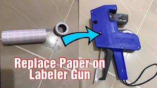 How To Replace Price Tag Paper Into a Labeler Gun. Model MX 5500  20 x12mm. Quick Tutorial Tips.
