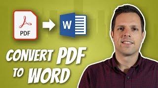 How to convert a PDF to a Word document and edit it