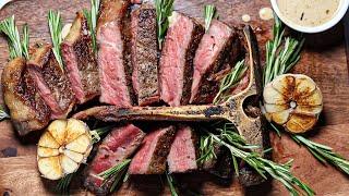 Perfect Pan Seared T-Bone Steak   ABERDEEN ANGUS           T BONE STEAK #steak #beefsteak