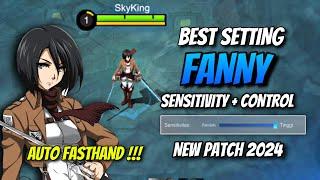 BEST FANNY SENSITIVITY SETTING  FANNY SETTING CONTROL 2024 - Mobile Legends  You Must Try 