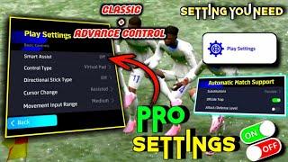 101% Pro Control Best Camera Graphics FPS And Audio Setting In eFootball 2025 Mobile