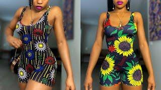 EASY CUT TOGETHER SHORT ROMPER JUMPSUIT TUTORIAL  NON WAIST SEWING