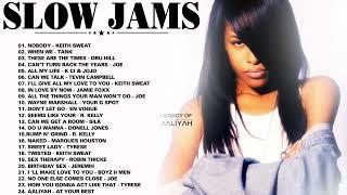 SLOW JAMS MIX 2000S - Aaliyah Dru Hill Tank K-Ci & JoJo Jamie Foxx - R&B Mix 90s and 2024