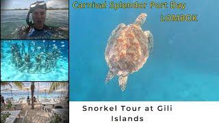 Carnival Splendor Port Day - Lombok Indonesia - Gili Islands Snorkel Tour