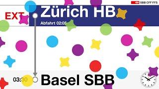 SBB Ansage  Extrazug Zürich HB-Basel SBB Morgestraich
