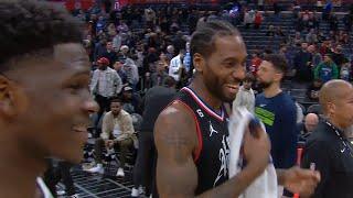 Anthony Edwards is that funny he had Kawhi Leonard laughing 