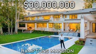Touring a $30000000 Hamptons Style Mega Mansion in Los Angeles