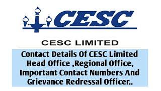contact details of cesc head office regional offices important contact numbers & gro #cesc_office
