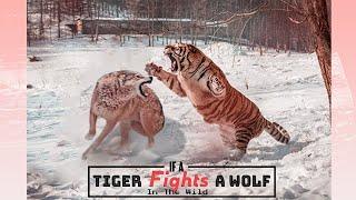 Wolf vs Tiger - Tiger and Wolf Fighting Who Wins