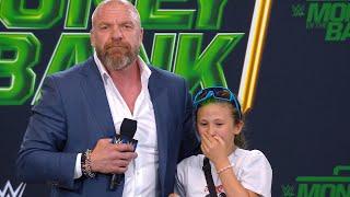 Triple H makes a young WWE fan’s dream come true Money in the Bank Kickoff July 5 2024