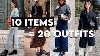 10 ITEMS 20 AUTUMN OUTFITS  What Im Packing For Europe