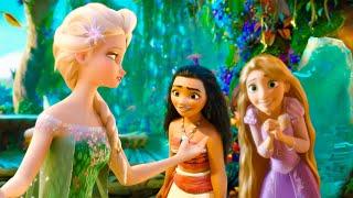 More fun together - Rapunzel Moana and Elsa Crossover