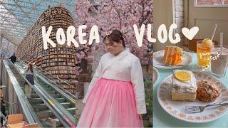 korea vlog  hongdae cafe hopping & shopping for stationery clothes & makeup in seoul