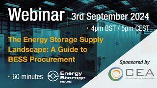 The Energy Storage Supply Landscape A Guide to BESS Procurement