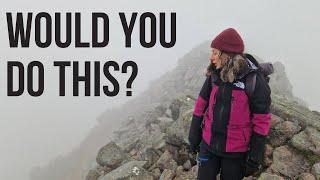 The hardest hike on the UKs highest mountain  CMD Arête Ben Nevis