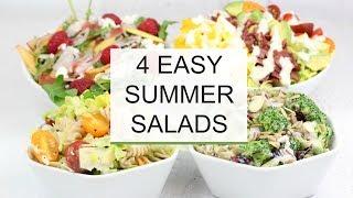 4 Easy Summer Salad Recipes  Healthy + Delicious