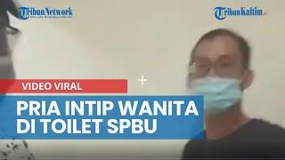 Viral Video Pria Tepergok Intip Wanita di Toilet SPBU Cengkareng