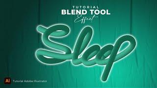 Tutorial for Creating Cool Text Using Blend Effects in Adobe Illustrator