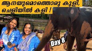 ആനയുമൊത്തൊരു കുളി ചെളിയിൽ കളി  Thailand Vlog Day 8  Manju Pathrose I Simi Sabu I