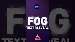Foggy Text Reveal in After Effects