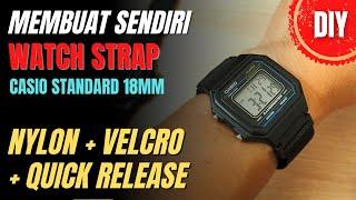 Membuat Sendiri Tali Jam Tangan Nylon Velcro Quick Release  DIY Watch Strap  Band B. Indonesia