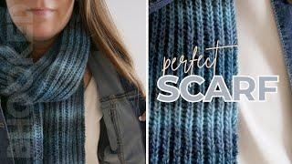 How to Knit a PERFECT Scarf Brioche Knitting