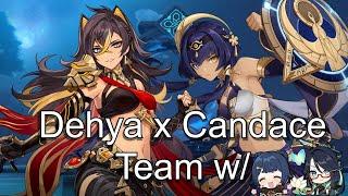 Showcasing my best Dehya x Candace team in the abyss Build Guide 4 Variations