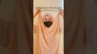 Without pin easy Hijab tutorial  #shorts #hijab