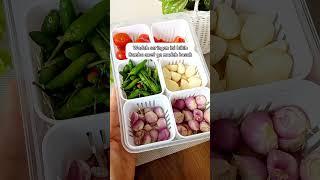 FOOD PREP MAKIN SEMANGAT PAKAI WADAH SEKAT SARINGAN BUAT BUMBU#foodprep#wadahsekat