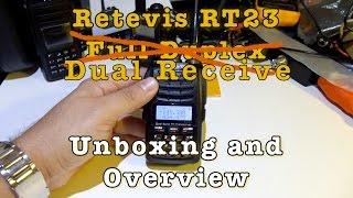 Retevis RT23 Dual Receive Unboxing and Overview