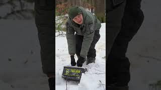 Found a Strange Car Battery while Searching Under the Snow #icefinds #trappedunderice