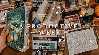 a productive week finishing + annotating stardust mini notion tour journaling. cozy vlog