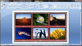 Microsoft Word Tutorial How to Insert Images Into Word Document Table