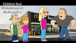 Childish Dad Misbehaves at McDonalds