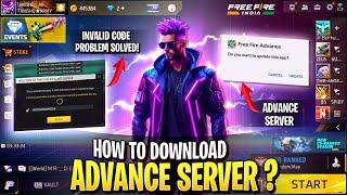 How To Download & Open Advance Server Free Fire  Ob45 Advance Server Download Link  Advance Server