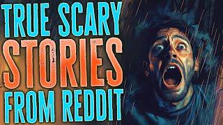 TRUE Creepy Black Screen Horror Stories from Reddit  Heavy Rain Sounds for SLEEP