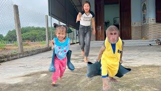 Super funny cute Cutis & Yen Nhi hide things to prevent mom from go work