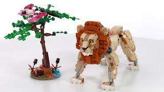 LEGO Creator 3-in-1 Wild Safari Animals 31150 Lion review B model Not good but GREAT